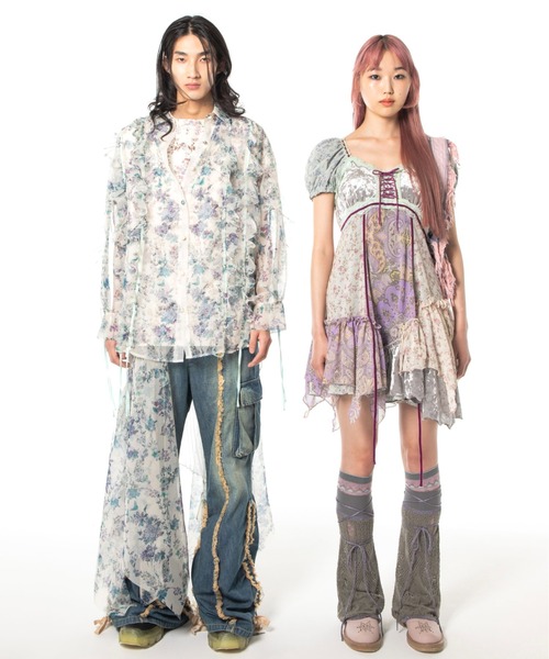 rurumu:/ルルムウ/drawstring denim pants（カーゴパンツ）｜rurumu