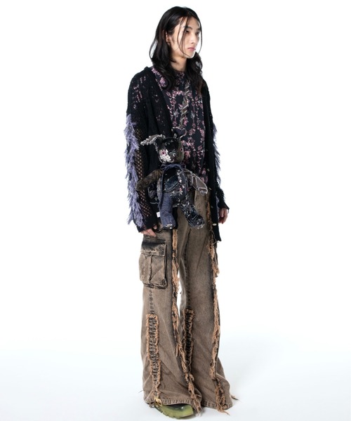 rurumu:/ルルムウ/drawstring denim pants（カーゴパンツ
