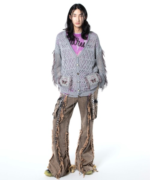 rurumu:/ルルムウ/drawstring denim pants（カーゴパンツ）｜rurumu