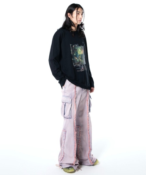 rurumu:/ルルムウ/drawstring denim pants（カーゴパンツ
