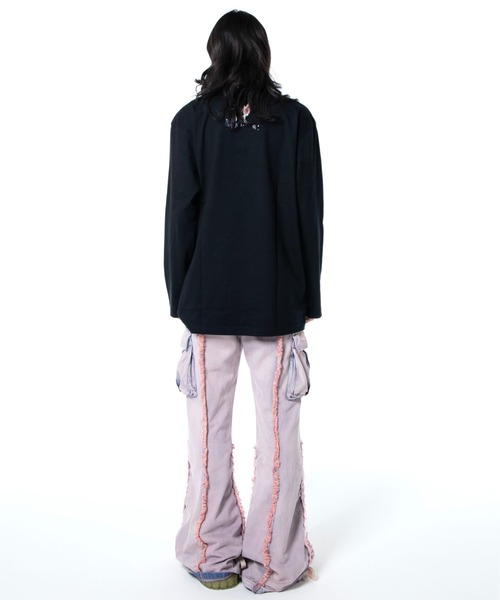 rurumu:/ルルムウ/drawstring denim pants(カーゴパンツ rurumu:/ルルムウ/drawstring denim pants(カーゴパンツ
