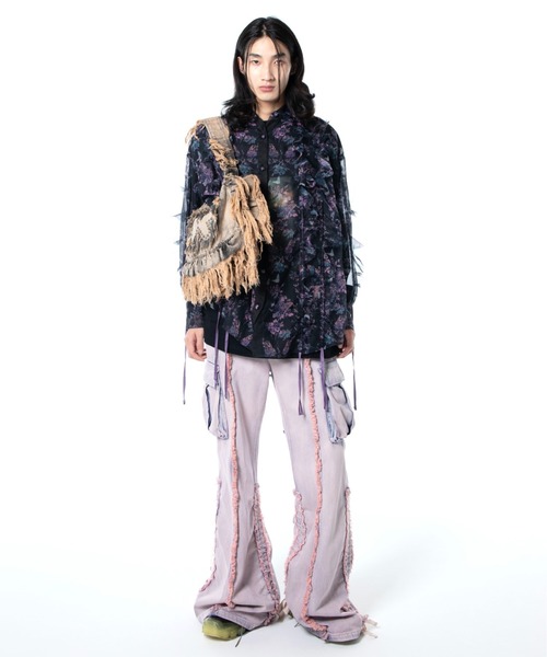 セール】rurumu:/ルルムウ/drawstring denim pants（カーゴパンツ