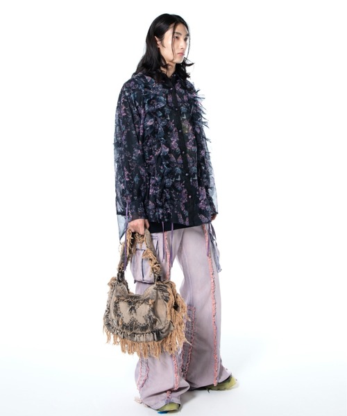 rurumu:/ルルムウ/drawstring denim pants（カーゴパンツ