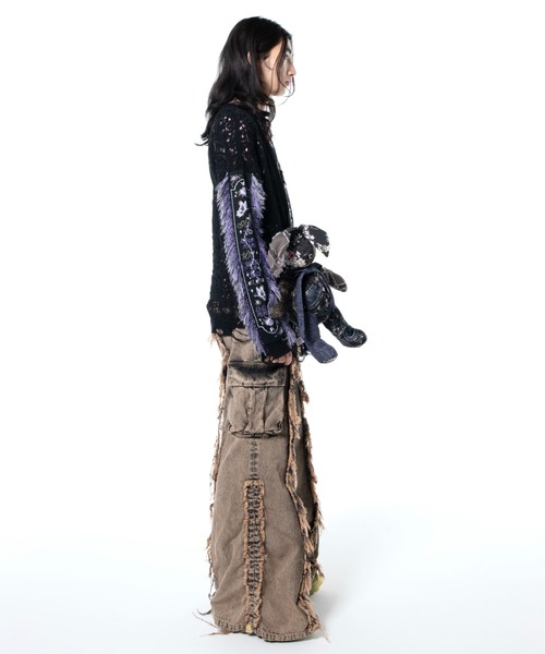 セール】rurumu:/ルルムウ/drawstring denim pants（カーゴパンツ