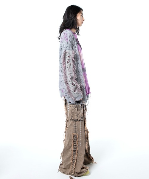 rurumu:/ルルムウ/drawstring denim pants（カーゴパンツ