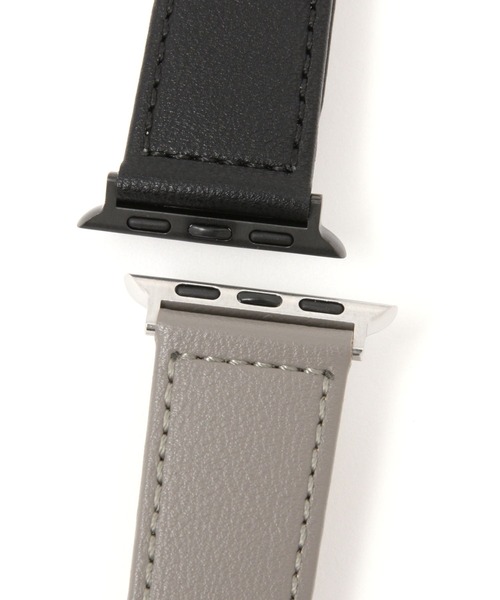 BAYFLOW（ベイフロー）の「Cフェイクレザーアップルウォッチベルト（その他小物・レディース・ブラック/ベージュ・FREE）」の4枚目の写真
