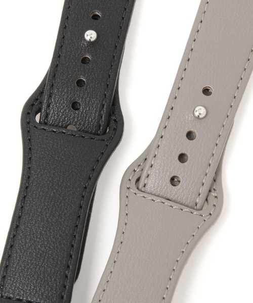 BAYFLOW（ベイフロー）の「Cフェイクレザーアップルウォッチベルト（その他小物・レディース・ブラック/ベージュ・FREE）」の5枚目の写真