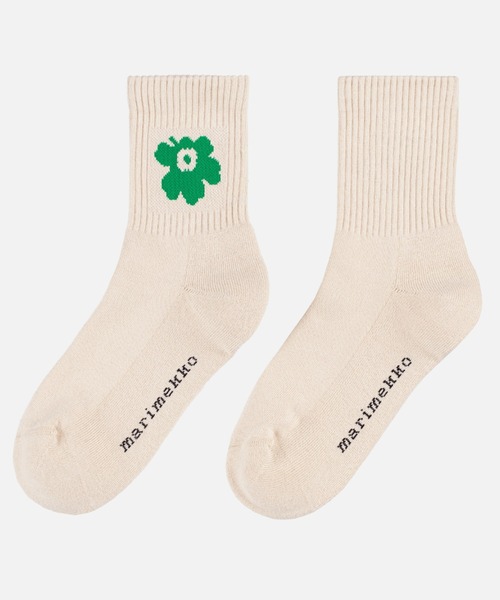 marimekko(マリメッコ)の「【kioski】Unikko / Puikea socks(ソックス/靴下・レディース・ベージュ/サックスブルー/ライトピンク・40/37/34)」の2枚目の写真