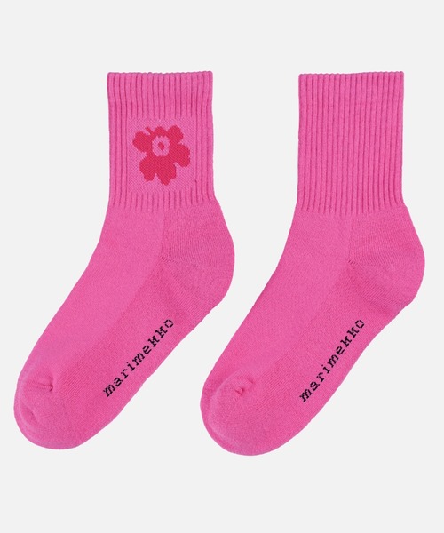 marimekko(マリメッコ)の「【kioski】Unikko / Puikea socks(ソックス/靴下・レディース・ベージュ/サックスブルー/ライトピンク・40/37/34)」の3枚目の写真