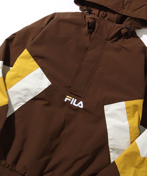 FILA(フィラ)の「【FILA/フィラ】切り替え カラーフードアノラック(ナイロンジャケット・メンズ・ブラウン/ブルー/ブラック・M/LL/L)」の10枚目の写真