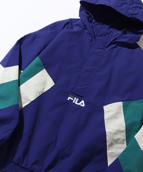 FILA(フィラ)の「【FILA/フィラ】切り替え カラーフードアノラック(ナイロンジャケット・メンズ・ブラウン/ブルー/ブラック・M/LL/L)」の12枚目の写真