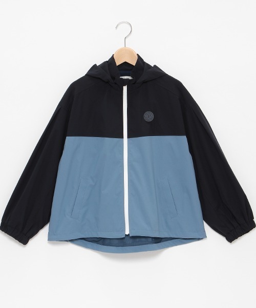 ポンポネットジュニア　撥水ウィンドブレーカー　紺　L（160cm） pom ponette junior（ポンポネットジュニア）の「撥水ウィンド