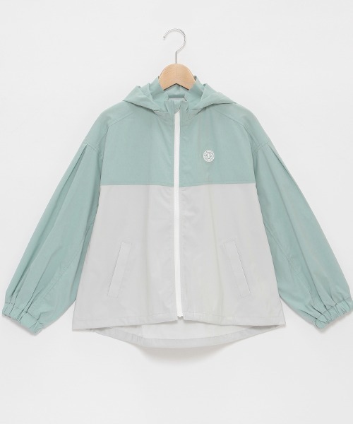 ポンポネットジュニア　撥水ウィンドブレーカー　紺　L（160cm） pom ponette junior（ポンポネットジュニア）の「撥水ウィンド