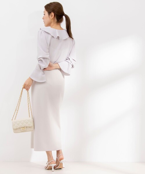 NOLLEY'S Sophi（ノーリーズソフィ）の「バックサテンラッフル