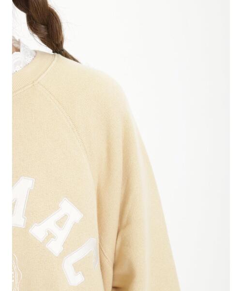 Samansa Mos2（サマンサ モスモス）の「飛び裏毛アップリケロゴスウェット（ニット/セーター・レディース・チャコールグレー/キナリ/イエロー/グリーン・F）」の15枚目の写真