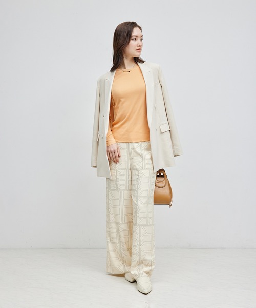 ROPE'（ロペ）の「【雑誌掲載】コットンナイロン二重仕立てシアープルオーバー（Tシャツ/カットソー・レディース・オレンジ/ホワイト/ブラック・FREE）」の15枚目の写真