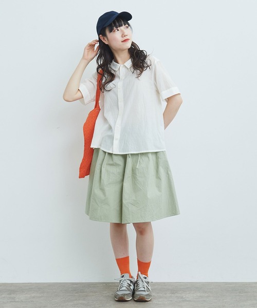 新入荷 bulle キュロット savon（ビュルデサボン）の「馬布伊吹染め de パンツ