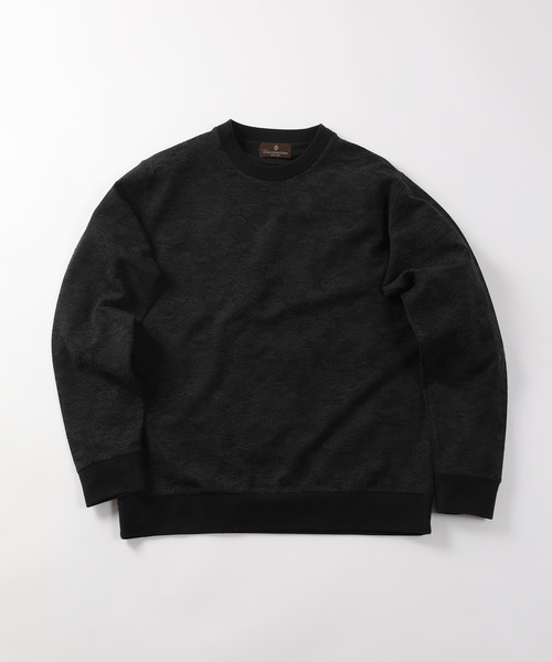 MEN'S BIGI(メンズビギ)の「ペイズリージャガードクルーネックスウェット(スウェット・メンズ・グレー/ワイン・1/2/4/3)」の2枚目の写真