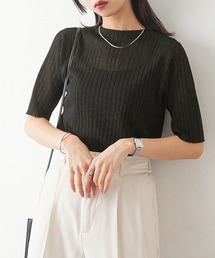 ラメシアープチハイネックトップス