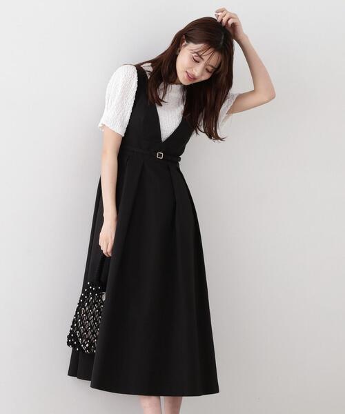 PROPORTION BODY DRESSING（プロポーションボディドレッシング）の「タフタジャンスカ / 1214140308（ワンピース・レディース・ブラック/ベージュ・MEDIUM/SMALL）」の9枚目の写真