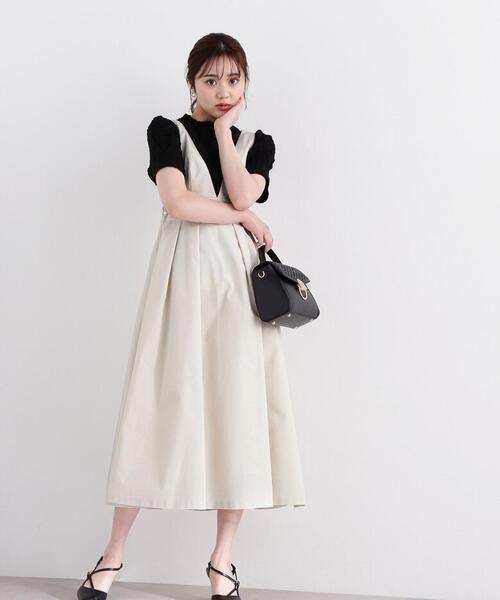 PROPORTION BODY DRESSING（プロポーションボディドレッシング）の「タフタジャンスカ / 1214140308（ワンピース・レディース・ブラック/ベージュ・MEDIUM/SMALL）」の13枚目の写真