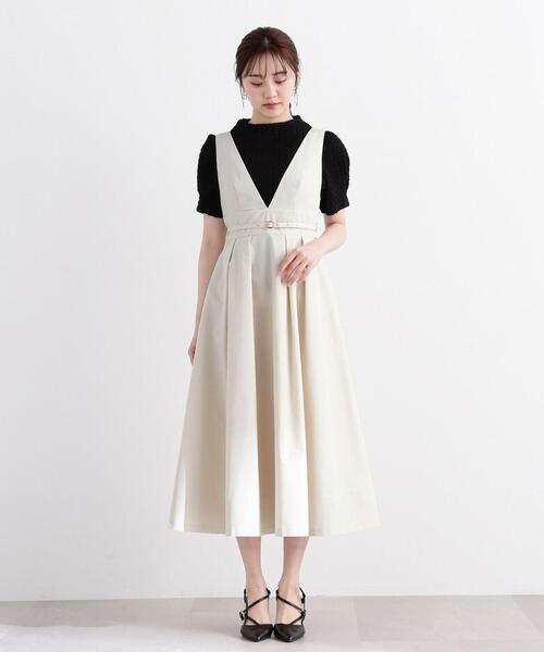 PROPORTION BODY DRESSING（プロポーションボディドレッシング）の「タフタジャンスカ / 1214140308（ワンピース・レディース・ブラック/ベージュ・MEDIUM/SMALL）」の16枚目の写真