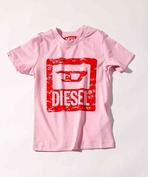 DIESEL KIDS(ディーゼルキッズ)の「DIESEL(ディーゼル)Kids & Junior ブランドロゴ半袖Tシャツカットソー(Tシャツ/カットソー・キッズ・ライトピンク/ブルー/ダークグリーン/ブラック・16Y/14Y/12Y/10Y/8Y/6Y/4Y)」の4枚目の写真