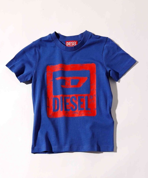 DIESEL KIDS(ディーゼルキッズ)の「DIESEL(ディーゼル)Kids & Junior ブランドロゴ半袖Tシャツカットソー(Tシャツ/カットソー・キッズ・ライトピンク/ブルー/ダークグリーン/ブラック・16Y/14Y/12Y/10Y/8Y/6Y/4Y)」の3枚目の写真