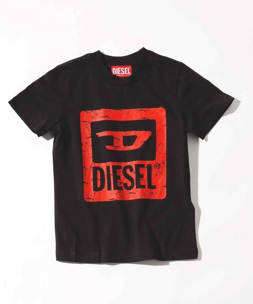 DIESEL KIDS(ディーゼルキッズ)の「DIESEL(ディーゼル)Kids & Junior ブランドロゴ半袖Tシャツカットソー(Tシャツ/カットソー・キッズ・ライトピンク/ブルー/ダークグリーン/ブラック・16Y/14Y/12Y/10Y/8Y/6Y/4Y)」の2枚目の写真