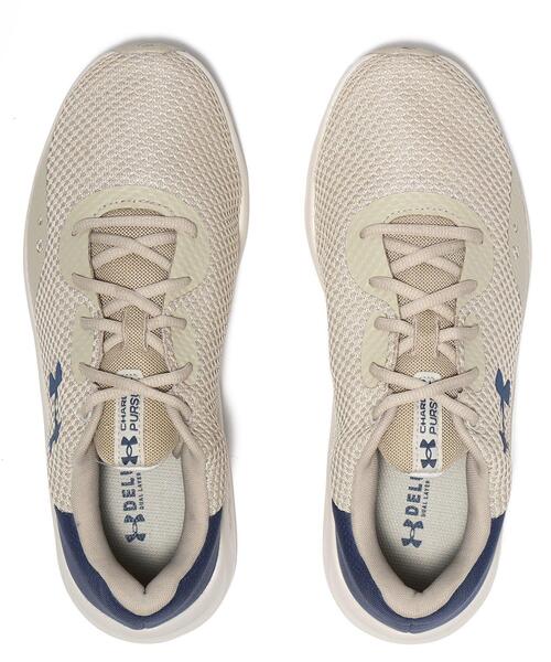 UNDER ARMOUR（アンダーアーマー）の「UAチャージド パスート3 エクストラ ワイド（ランニング/メンズ）（スニーカー・メンズ・ベージュ・28.0cm/27.5cm/26.0cm/27.0cm/25.0cm/26.5cm/25.5cm/28.5cm/29.0cm/30.0cm）」の3枚目の写真