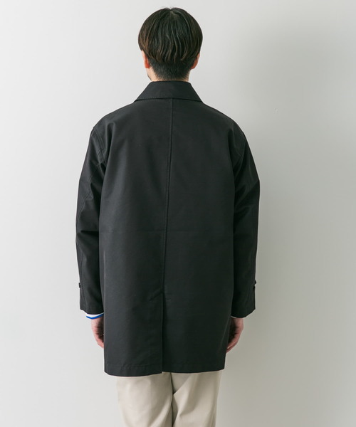 URBAN RESEARCH DOORS（アーバンリサーチドアーズ）の「撥水 T/Cツイル ミドルコート（ステンカラーコート・メンズ・ベージュ/ブラック/チャコールグレー・MEDIUM/LARGE）」の15枚目の写真