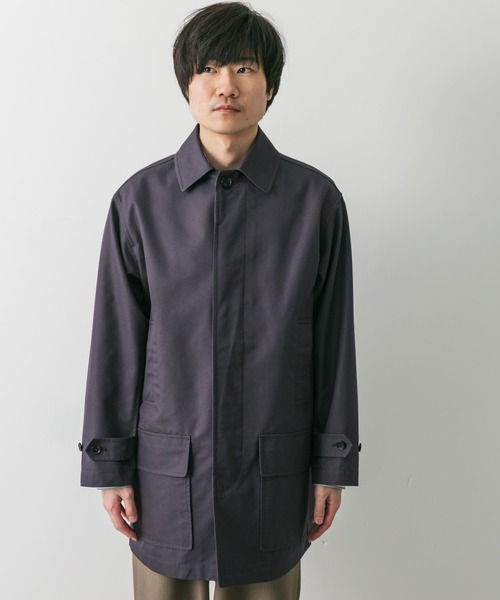 URBAN RESEARCH DOORS（アーバンリサーチドアーズ）の「撥水 T/Cツイル ミドルコート（ステンカラーコート・メンズ・ベージュ/ブラック/チャコールグレー・MEDIUM/LARGE）」の16枚目の写真