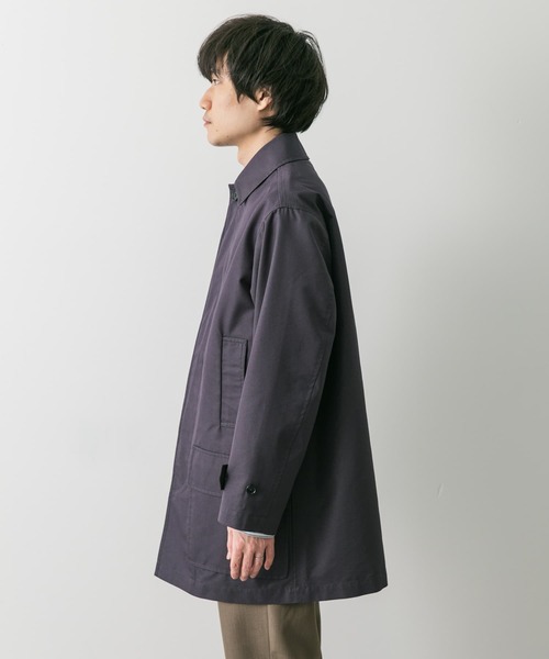 URBAN RESEARCH DOORS（アーバンリサーチドアーズ）の「撥水 T/Cツイル ミドルコート（ステンカラーコート・メンズ・ベージュ/ブラック/チャコールグレー・MEDIUM/LARGE）」の17枚目の写真