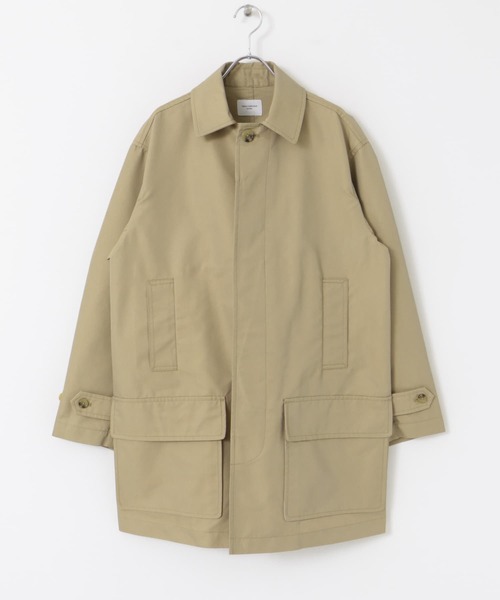 URBAN RESEARCH DOORS（アーバンリサーチドアーズ）の「撥水 T/Cツイル ミドルコート（ステンカラーコート・メンズ・ベージュ/ブラック/チャコールグレー・MEDIUM/LARGE）」の10枚目の写真