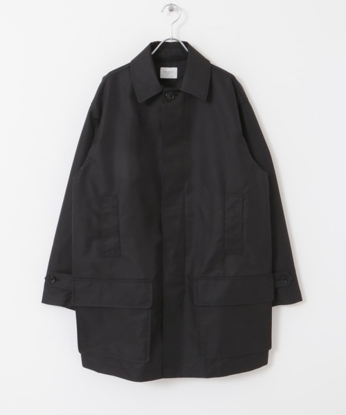 URBAN RESEARCH DOORS（アーバンリサーチドアーズ）の「撥水 T/Cツイル ミドルコート（ステンカラーコート・メンズ・ベージュ/ブラック/チャコールグレー・MEDIUM/LARGE）」の11枚目の写真