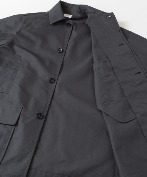 URBAN RESEARCH DOORS（アーバンリサーチドアーズ）の「撥水 T/Cツイル ミドルコート（ステンカラーコート・メンズ・ベージュ/ブラック/チャコールグレー・MEDIUM/LARGE）」の6枚目の写真