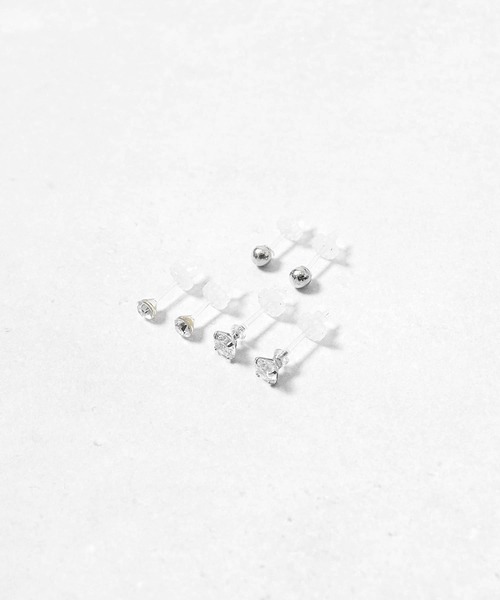 Diliraba(ディリラバ)の「Diliraba 6点セット アレルギー対応 樹脂ポスト ピアス DEU06D(ピアス(両耳用)・メンズ・B/N/M/L/K/R/P/I/G/X/Q/O/J/H/A/W/V/U/T/S/F/E/D/C・FREE)」の3枚目の写真