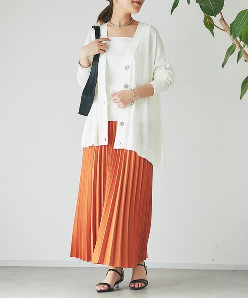 un dix cors（アンディコール）の「スクエアーニットタンクトップ（タンクトップ・レディース・オフホワイト/チャコールグレー/ブラック・FREE）」の21枚目の写真