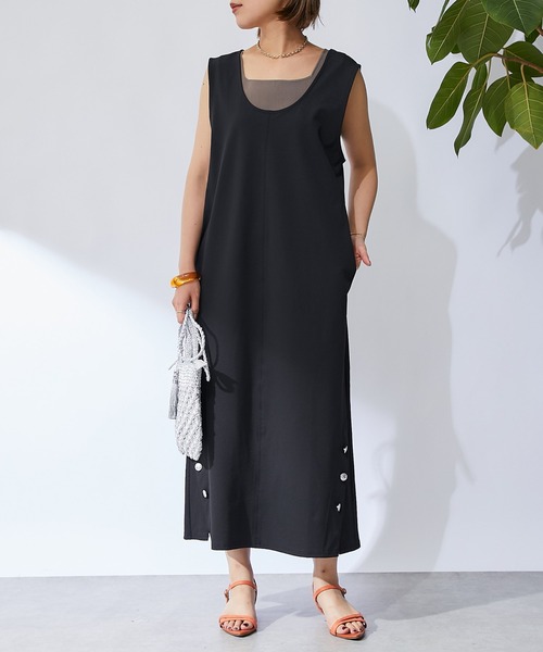 un dix cors（アンディコール）の「スクエアーニットタンクトップ（タンクトップ・レディース・オフホワイト/チャコールグレー/ブラック・FREE）」の22枚目の写真