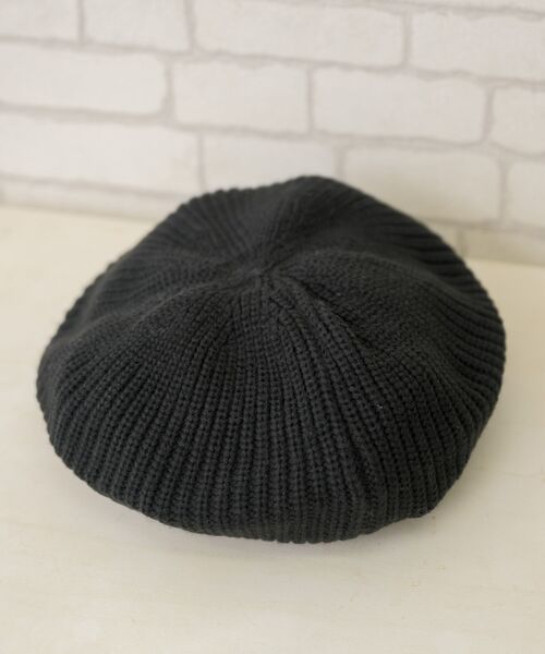 casita(RETRO GIRL)（カシータ）の「ニットベレー（ハンチング/ベレー帽・レディース・ライトグレー/オフホワイト/ブラック・ONE SIZE）」の11枚目の写真