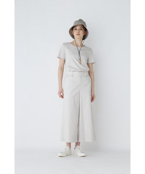 human woman（ヒューマンウーマン）の「◆オーガニックコットンスムースＴシャツ（Tシャツ/カットソー・レディース・グレー/ホワイト・MEDIUM/LARGE）」の17枚目の写真