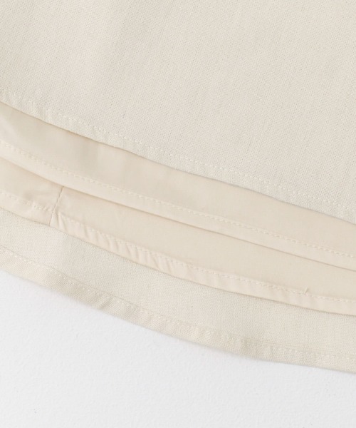 URBAN RESEARCH ROSSO WOMEN（アーバンリサーチ　ロッソ）の「リネン混タックロングスカート（スカート・レディース・ブラック/ホワイト/グリーン・FREE）」の10枚目の写真