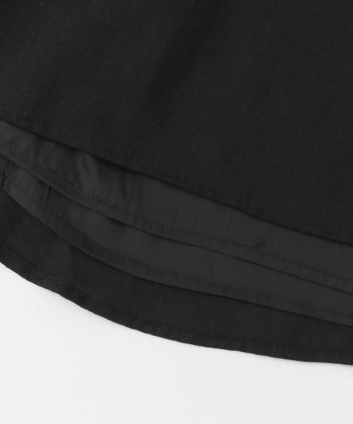 URBAN RESEARCH ROSSO WOMEN（アーバンリサーチ　ロッソ）の「リネン混タックロングスカート（スカート・レディース・ブラック/ホワイト/グリーン・FREE）」の11枚目の写真