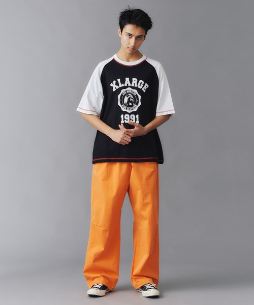 XLARGE（エクストララージ）の「COLOR SCHEME STITCH RAGLAN S/S TEE（Tシャツ/カットソー・メンズ・ホワイト/ブラック/ネイビー・M/S/XL/L）」の7枚目の写真