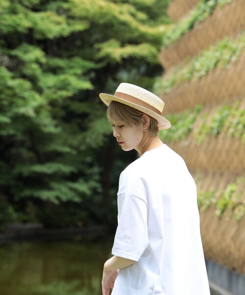 BEAMS JAPAN(ビームス ジャパン)の「〈UNISEX〉 丸高製帽所 × BEAMS JAPAN / 別注 カンカン帽(ハット・メンズ・ブラック/ブラウン・ONE SIZE)」の7枚目の写真