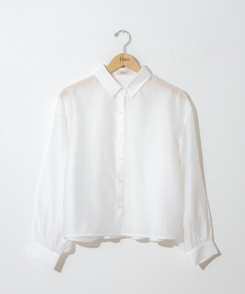 flower（フラワー）の「ソルベギャザーシャツ（シャツ/ブラウス・レディース・ピンク/ミント/アイボリー・FREE）」の17枚目の写真