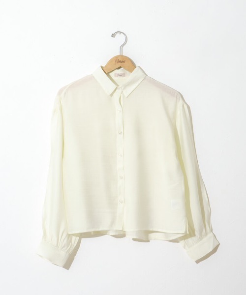 flower（フラワー）の「ソルベギャザーシャツ（シャツ/ブラウス・レディース・ピンク/ミント/アイボリー・FREE）」の19枚目の写真