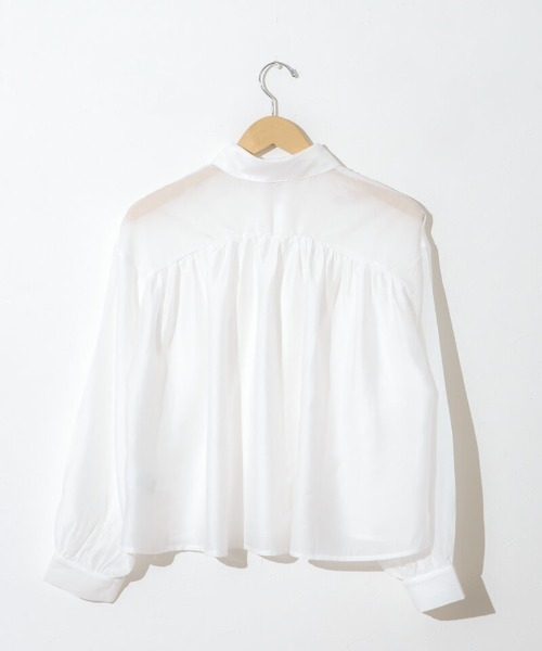 flower（フラワー）の「ソルベギャザーシャツ（シャツ/ブラウス・レディース・ピンク/ミント/アイボリー・FREE）」の21枚目の写真