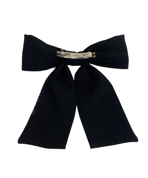 Hauls(ハウルズ)の「ばかデカおリボンバレッタ(バレッタ/ヘアクリップ・レディース・ブラック/サックスブルー/ブラック×ホワイト・FREE)」の16枚目の写真