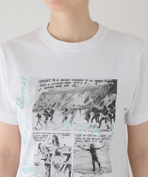 GOOD ROCK SPEED(グッドロックスピード)の「【GOOD ROCK SPEED/グッドロックスピード】 JOHN HOLMSTROM:Tシャツ(Tシャツ/カットソー・レディース・ホワイト・SMALL/MEDIUM)」の2枚目の写真